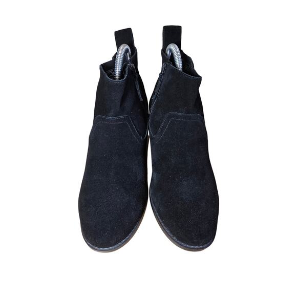 Vionic Vera Black Suede Water Resistant Ankle Boots Booties - Womens Sz 6 - Picture 3 of 7